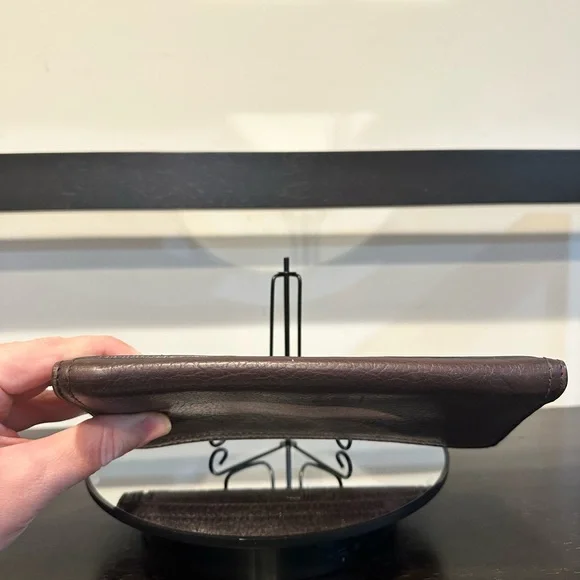 Celine Companion Triumph Vintage Brown Embossed Leather Wallet - Picture 10 of 14